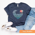 Ocean Surf Heart Comfort Tee Beach Lover Graphic Shirt Gift Men Women Unisex