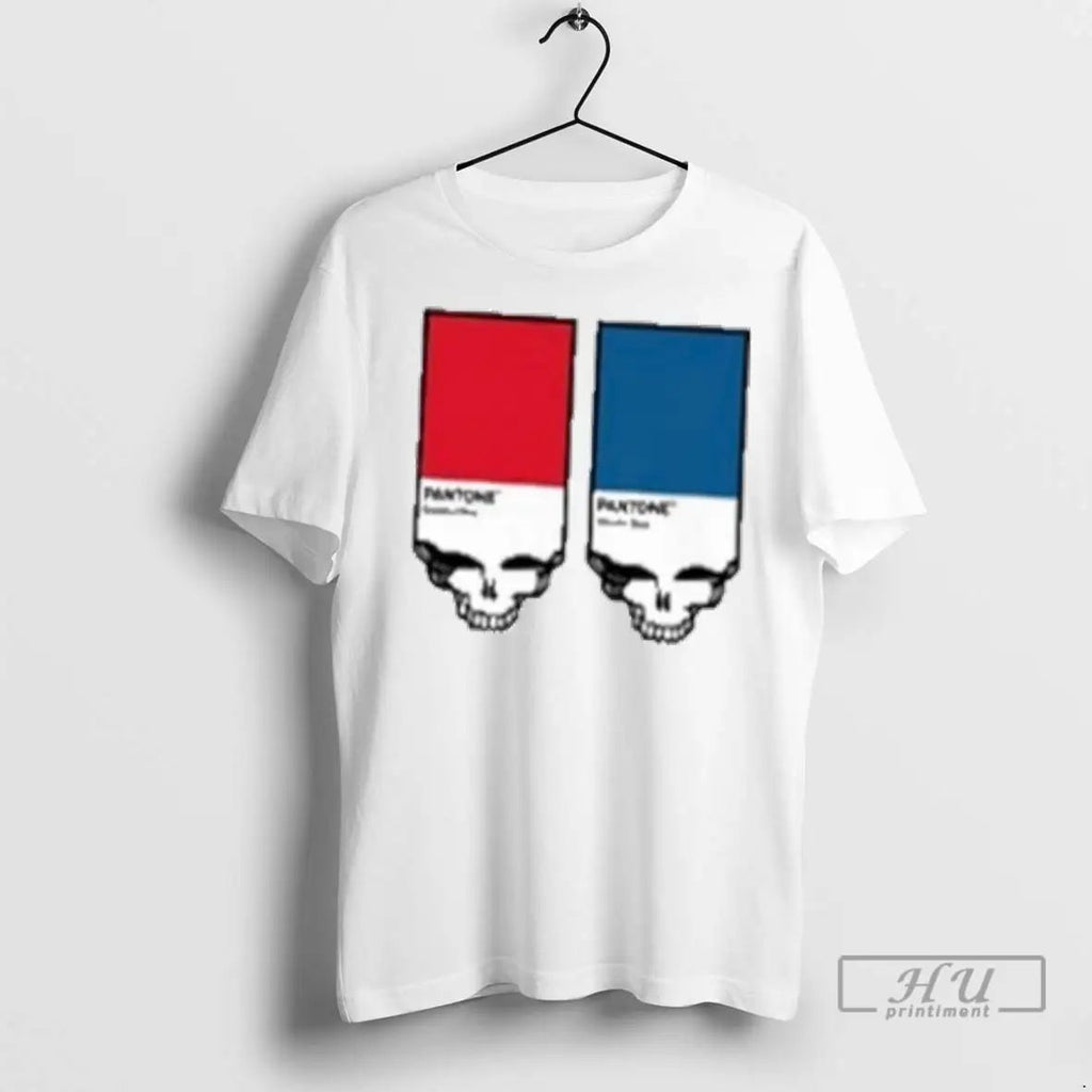 Trending Grateful Dead Pantone Red Blue T Shirts Unisex