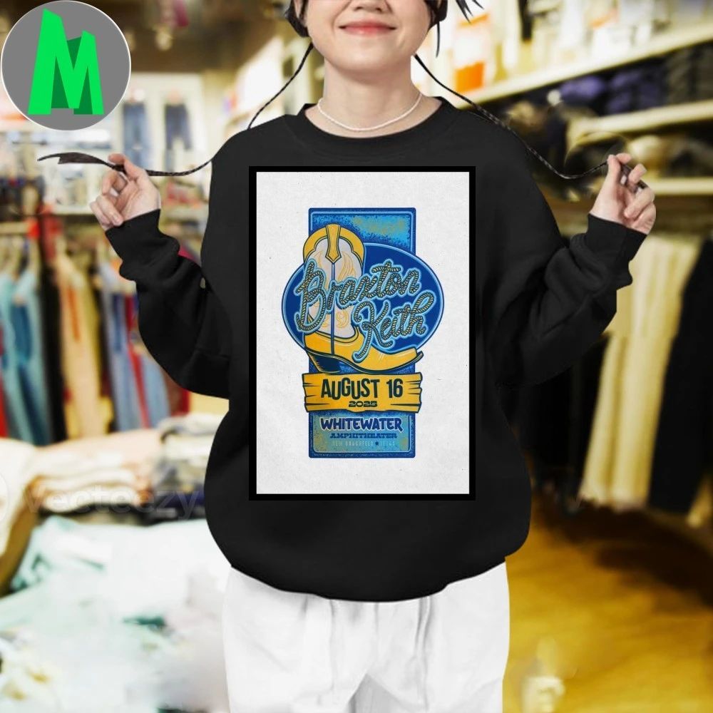 Whitewater Amphitheater in New Braunfels, TX Braxton Keith August 16 2025 Poster Shirt Unisex