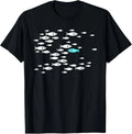Fish Swim Against the Current in the Sea Inspirational Quote Unisex