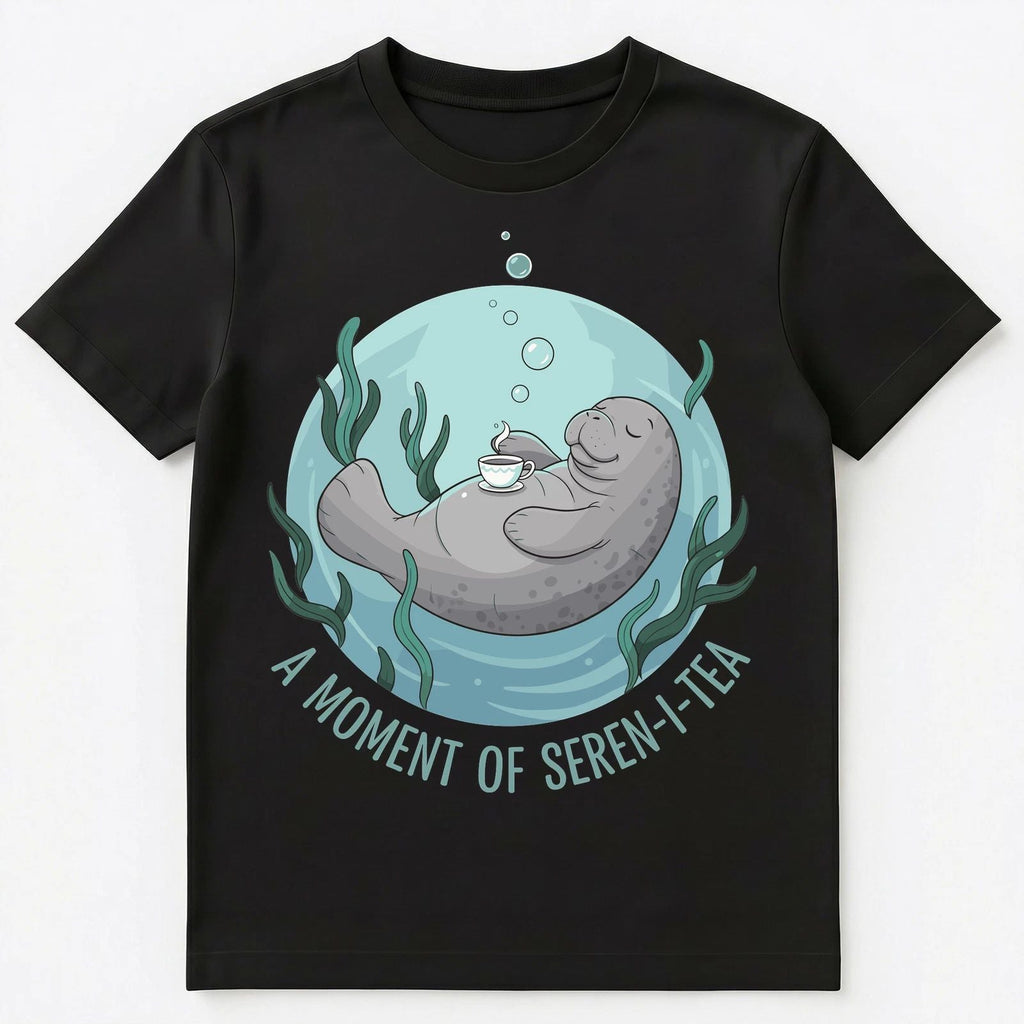 Relaxing Manatee Tea Lover Ocean Aesthetic Design Unisex Unisex