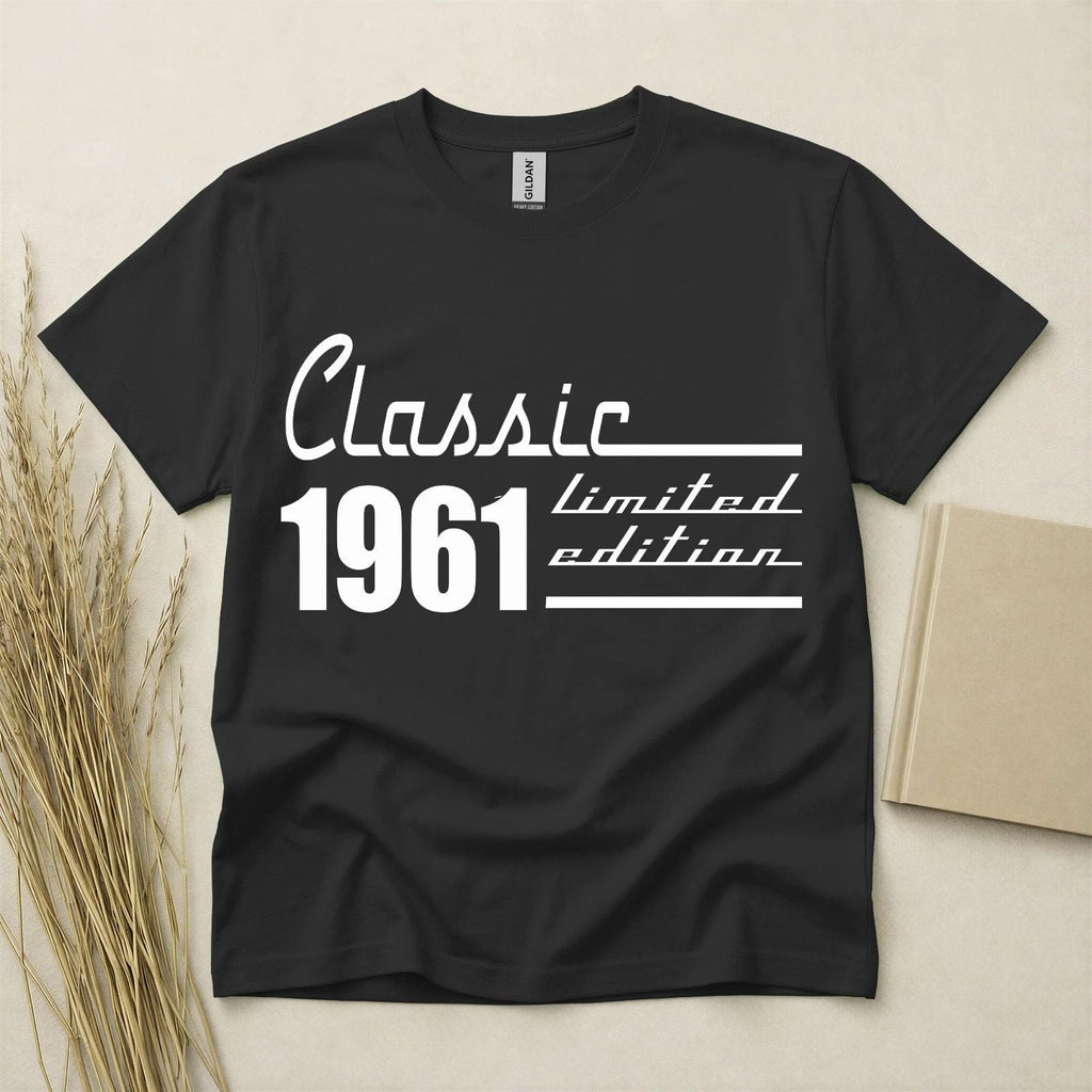 65th Birthday TShirt Born In 1961 65 Years Old Gifts Classic 1961 Limited Tee Unisex