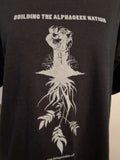 Alphageek Nation Size L Black Graphic Nerd Tech Geek Building the Unisex
