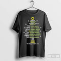 Premium The One Ring Christmas Carol List Graphic Unisex