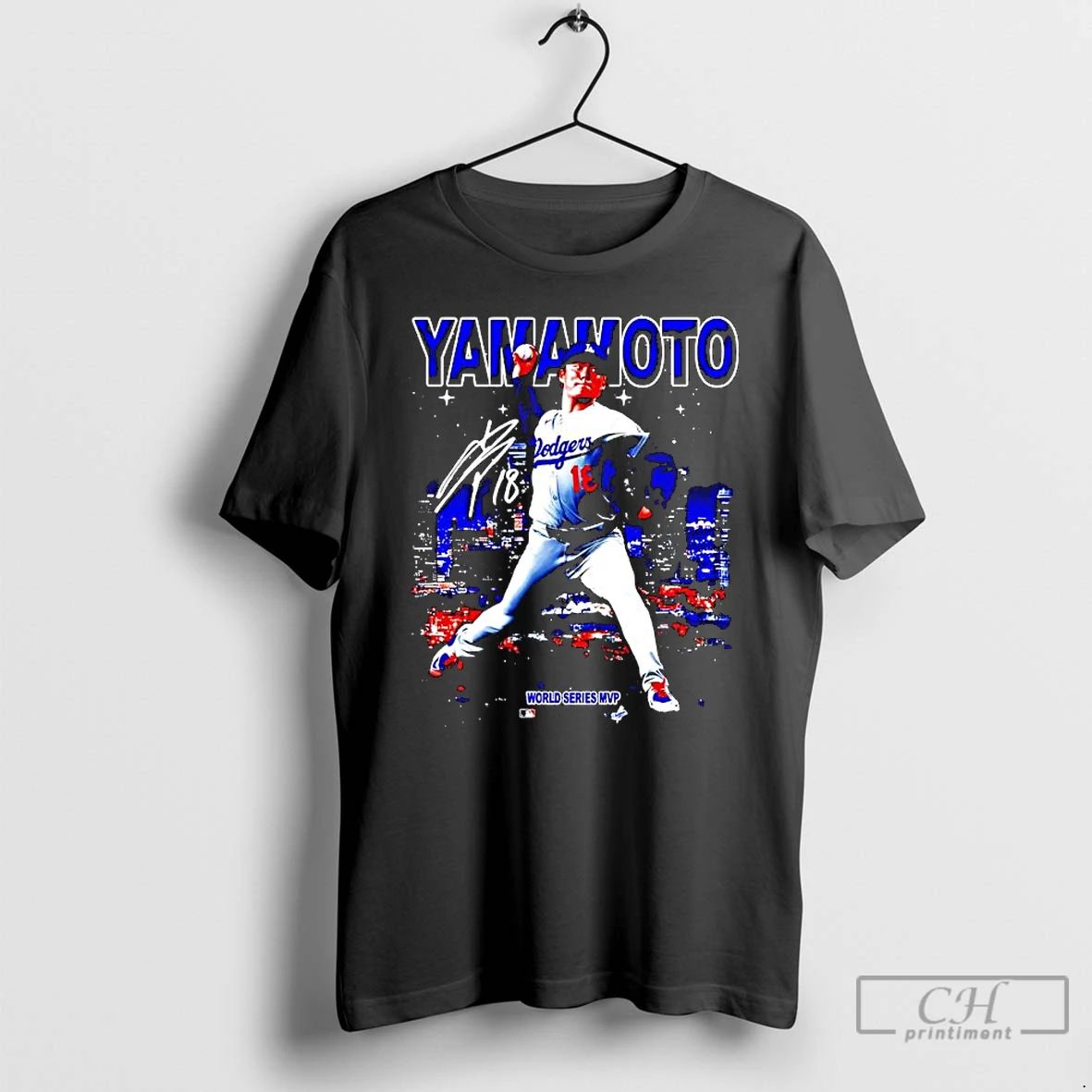 Premium Yoshinobu World Series Mvp Signature Graphic T Shirts Unisex
