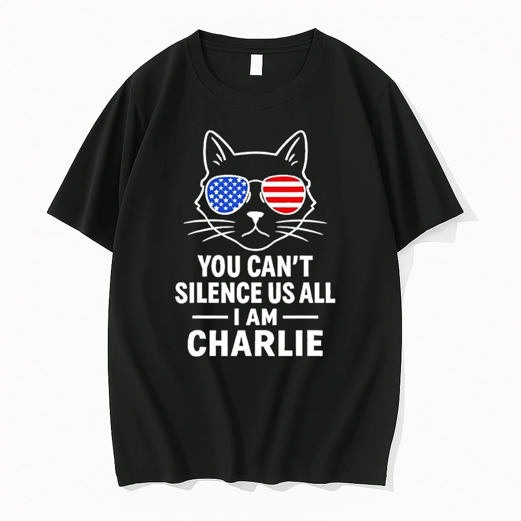 Im Charlie Kirk You Cant Silence Us All Cat Tshirts Sweater Unisex