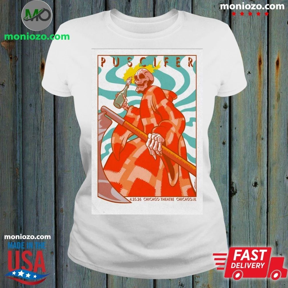 Puscifer Apr 25 2026 The Chicago Theatre Show Poster Shirt Unisex