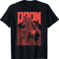 DOOM Red Sketched Cover Art Retro Video Game Unisex
