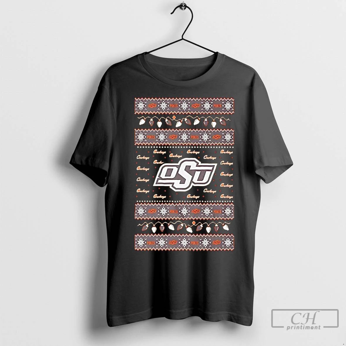 Premium Oklahoma State Cowboys Ugly Christmas Light Unisex