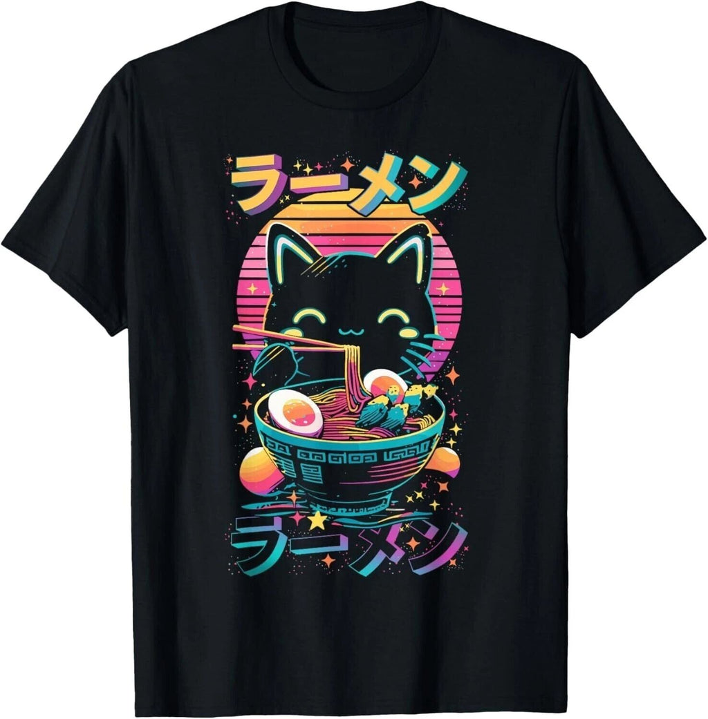 Anime Cat Eating Ramen Japanese Ramen Cat Japan Cat Unisex Gift Unisex