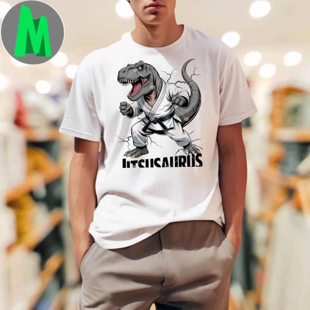 Jitsu Saurus Dinosaur Brazilian Jiu Jitsu Shirt Unisex