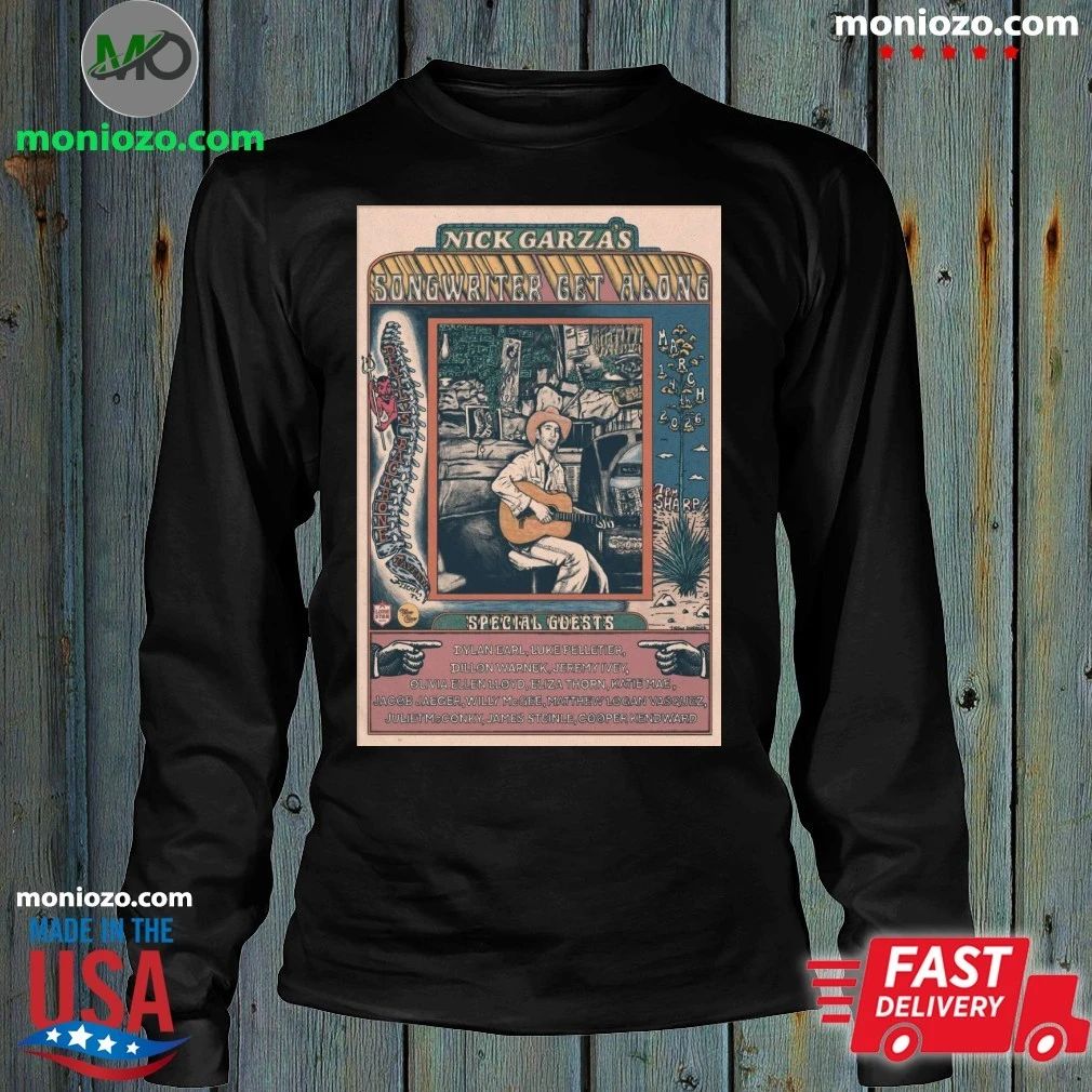 Original Mar 14 2026 Nick Garza’s Concert Poster Shirt Unisex