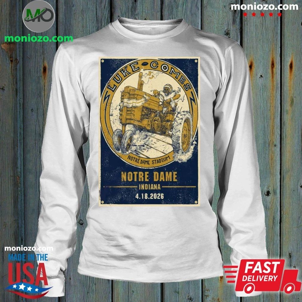 Luke Combs Notre Dame Stadium, South Bend IN April 18 2026 Poster Shirt Unisex