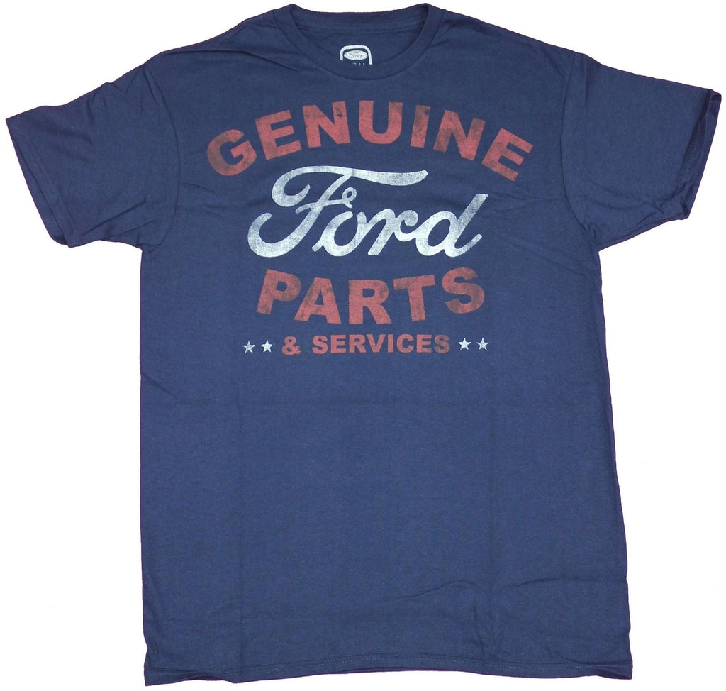 Ford Motors Adult New - Genuine Parts & Service Distressed Words Unisex