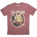 Official Def Leppard T Shirt Love Bites Leopard Red Premium Stonewash Tee New Unisex