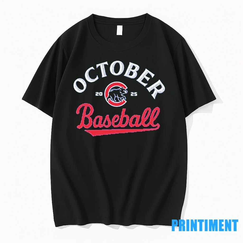 Cubs October Baseball 2025 Tshirts Sweater Unisex