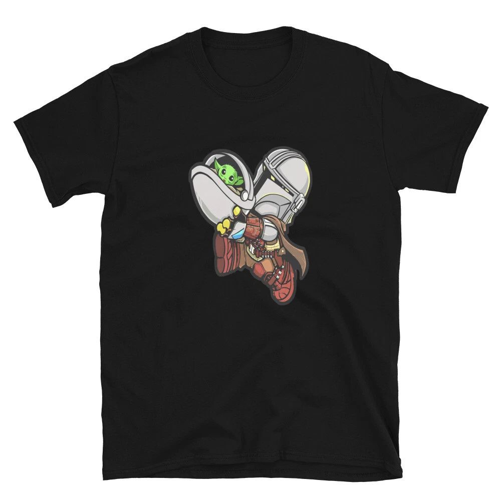 Mandalor and bb yod action sci fi movie awesome cool Short-Sleeve Unisex Unisex