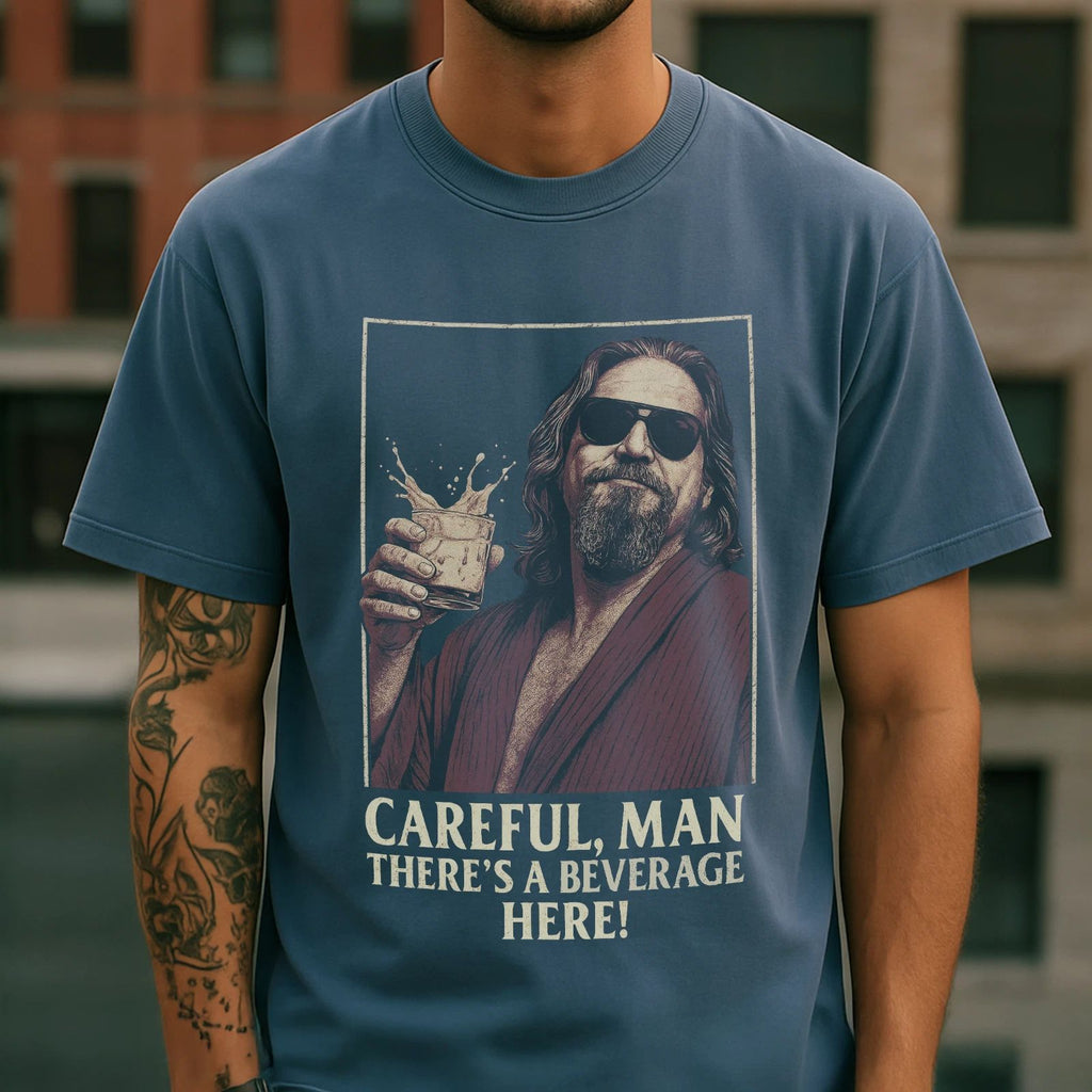 Vintage Big Lebowski The Dude Jeff Bridges Funny Movie Tee Unisex Unisex