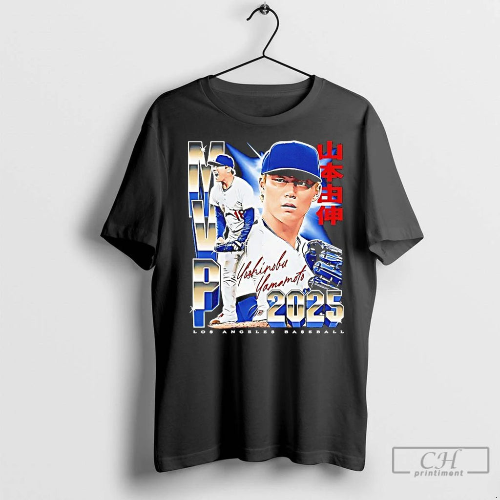 Premium Yoshinobu Yamamoto Los Angeles Dodgers 2025 Champs Mvp Autographed Unisex
