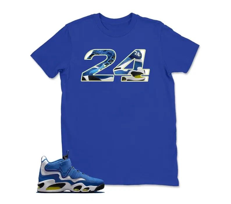 Number 24 Sneaker Shirt To Match Griffey Max 1 Varsity Royal, Griffey Max 1 Vars Unisex