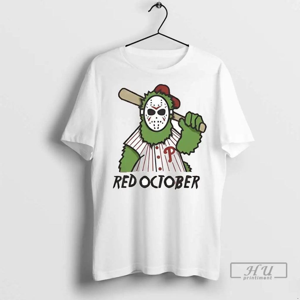 Officials Philadelphia Phillies Phanatic Jason Voorhees Red October T Shirts Unisex