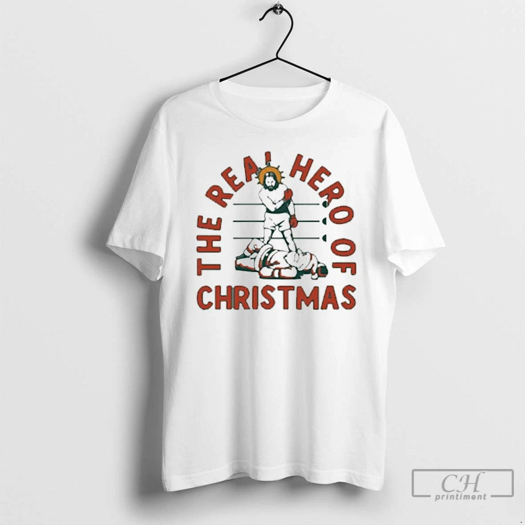 Premium The Real Hero Of Christmas Vintage T Shirts Unisex