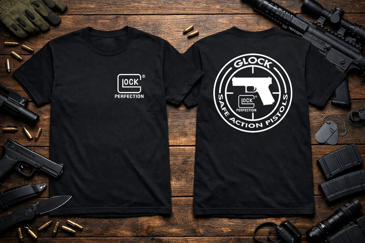 OFFICIAL Glock Logo - Heavyweight S M L XL 2XL 3XL 4XL 5XL Unisex
