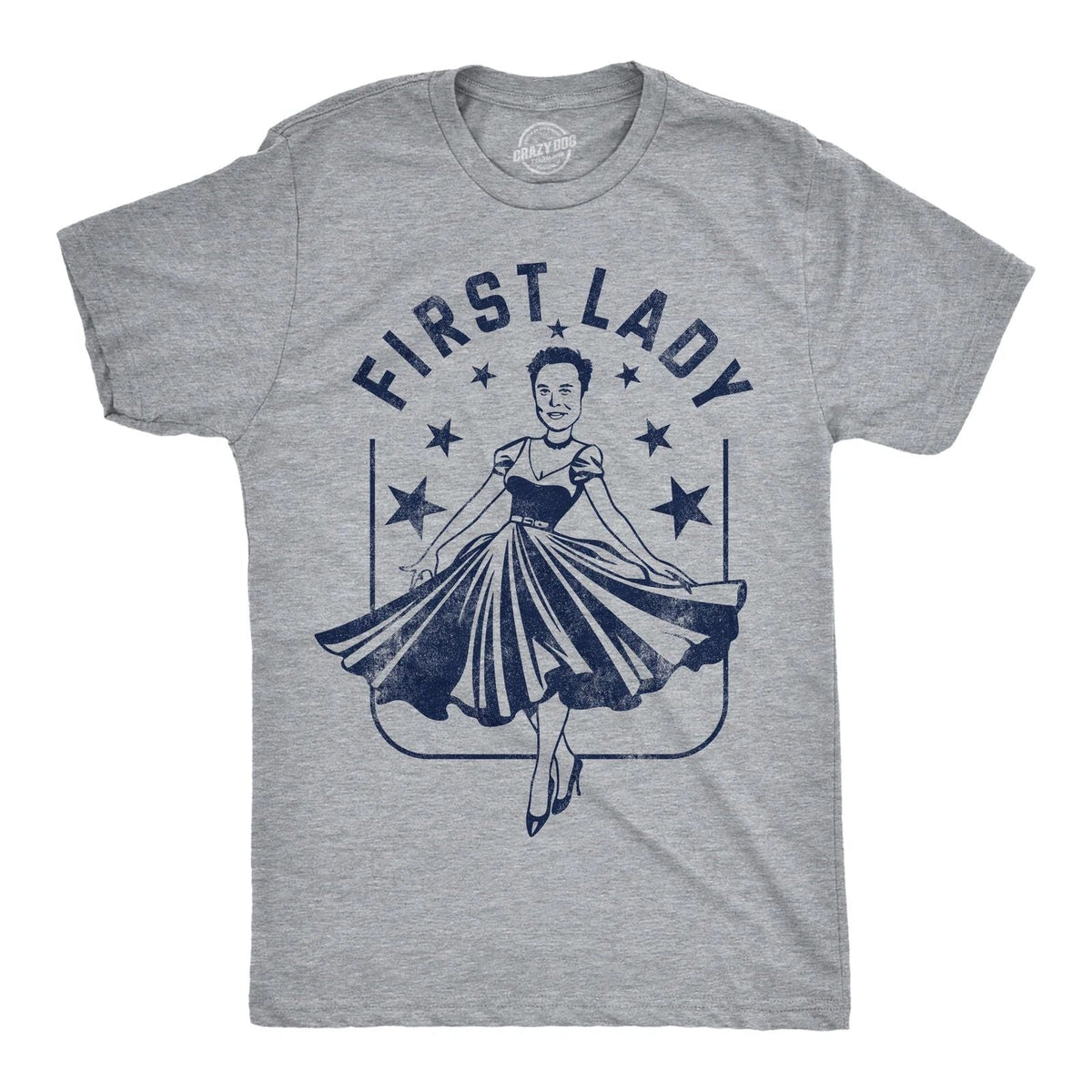 Mens Funny T Shirts First Lady Elon Sarcastic Political Graphic Novelty Tee for Unisex