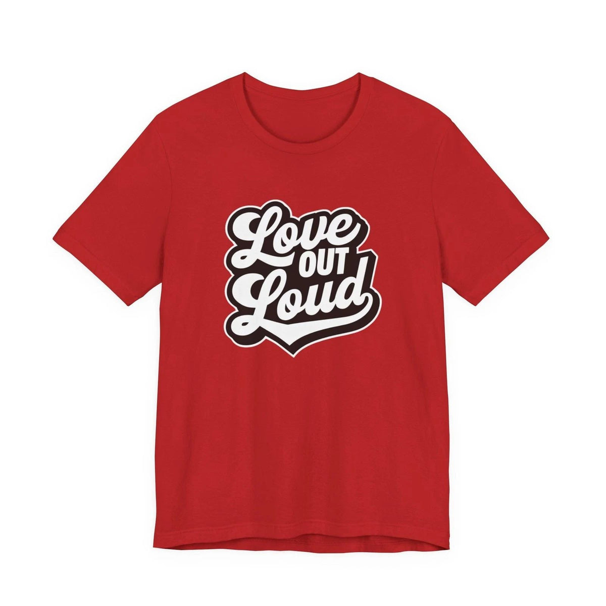 Love Out Loud Tee — Retro Script Graphic Unisex