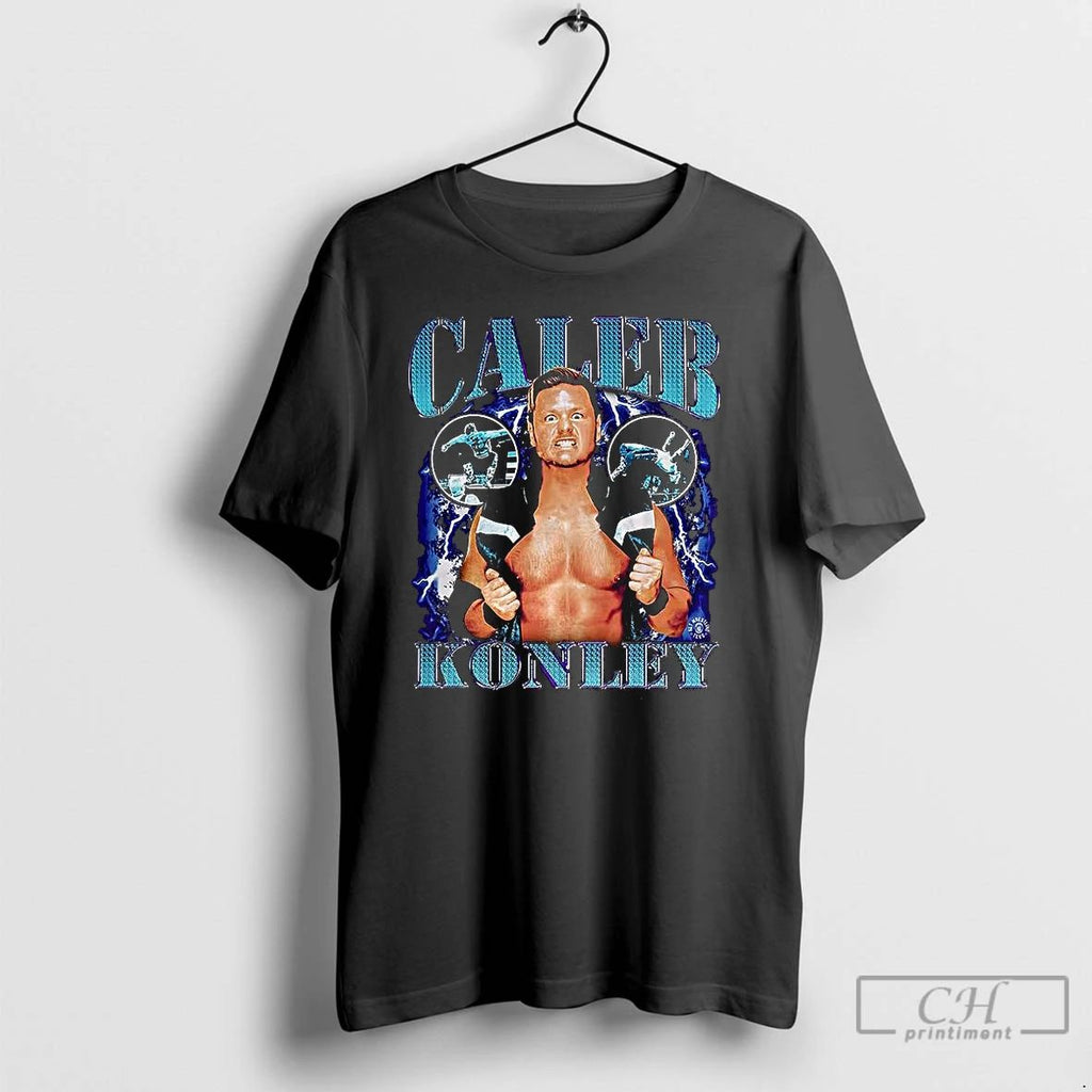 Classic Caleb Konley Kaleb Konley Wrestling Lighting Graphic 90s Vintage T Shirts Unisex