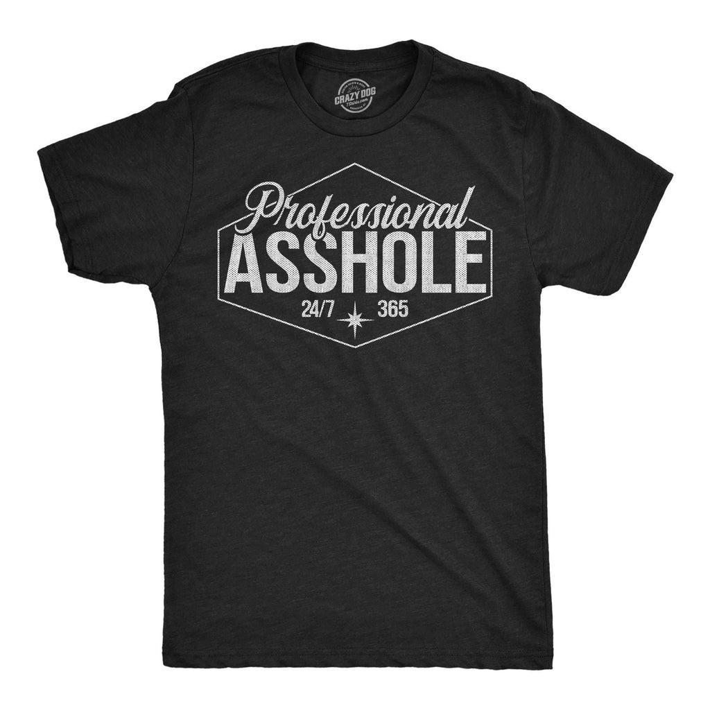 Mens Funny T Shirts Professional Sarcastic Graphic Novelty Tee For Men Unisex