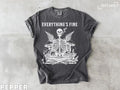 Skeleton Meditation Comfort Tee Funny Dark Humor Relaxing Yoga Shirt Gift Unisex