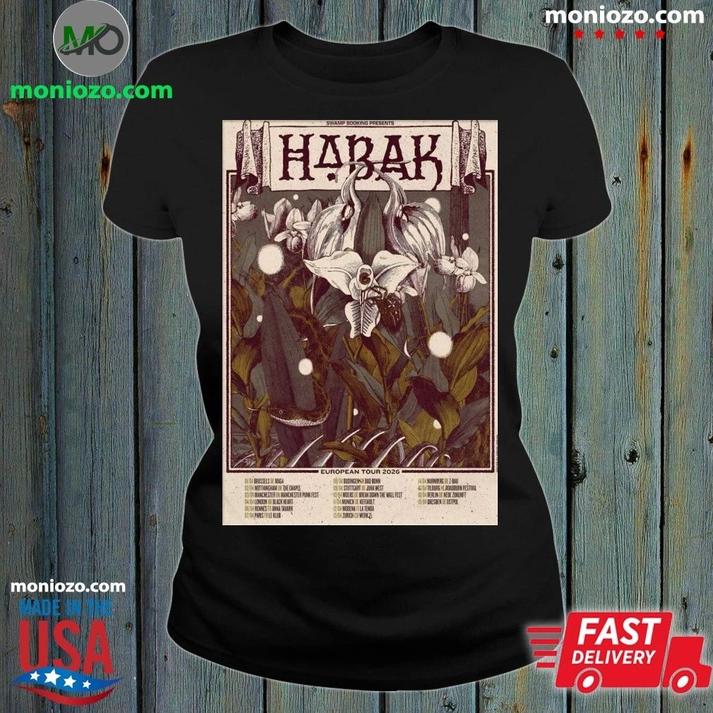 Habak European 2026 Tour poster – Best Gift for Music Fans Unisex