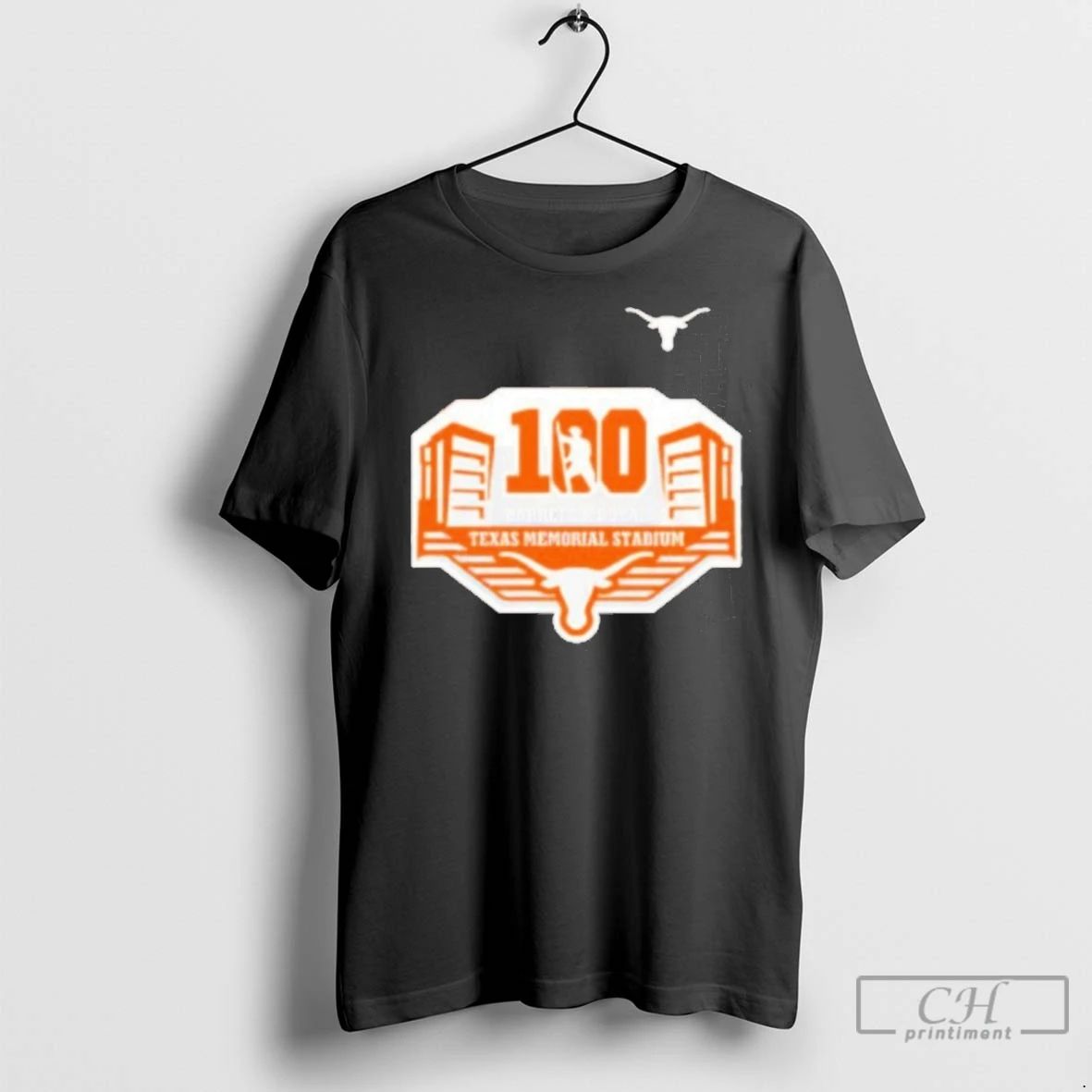 Premium Texas Longhorns Celebrating 100 Years Of Darrell K Royal Texas Memorial Stadium Black