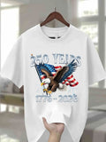 Men's Round Neck with Eagle Pattern 250 Years 1776- 2026 Unisex