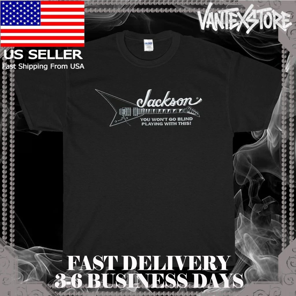 NEW SHIRT JACKSON GUITARS CLASSIC LOGO MEN'S FUNNY AMERICAN SIZE S-5XL Unisex