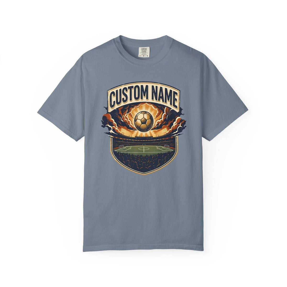 Custom Name Soccer Stadium Shirt | Personalized Matchday Football Fan Tee Unisex