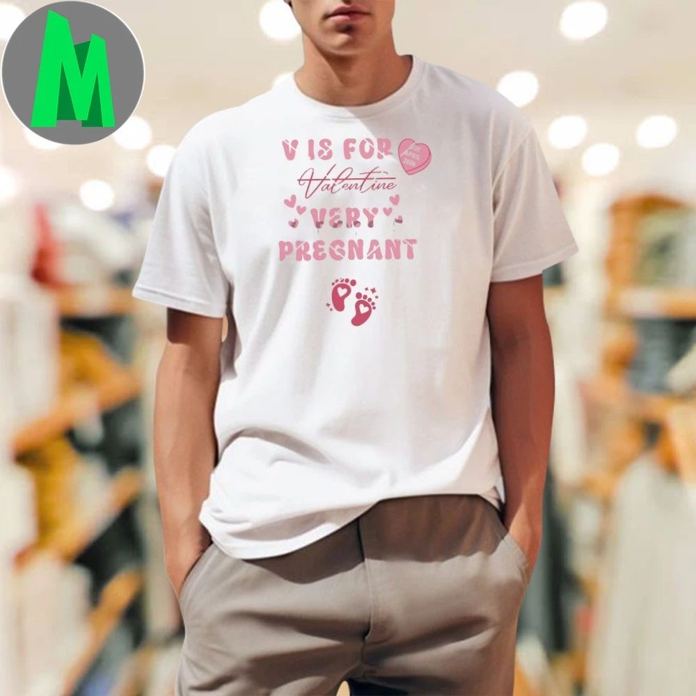 Valentine’s Day Pregnancy Announcement Valentine Baby Announcement Shirt Unisex