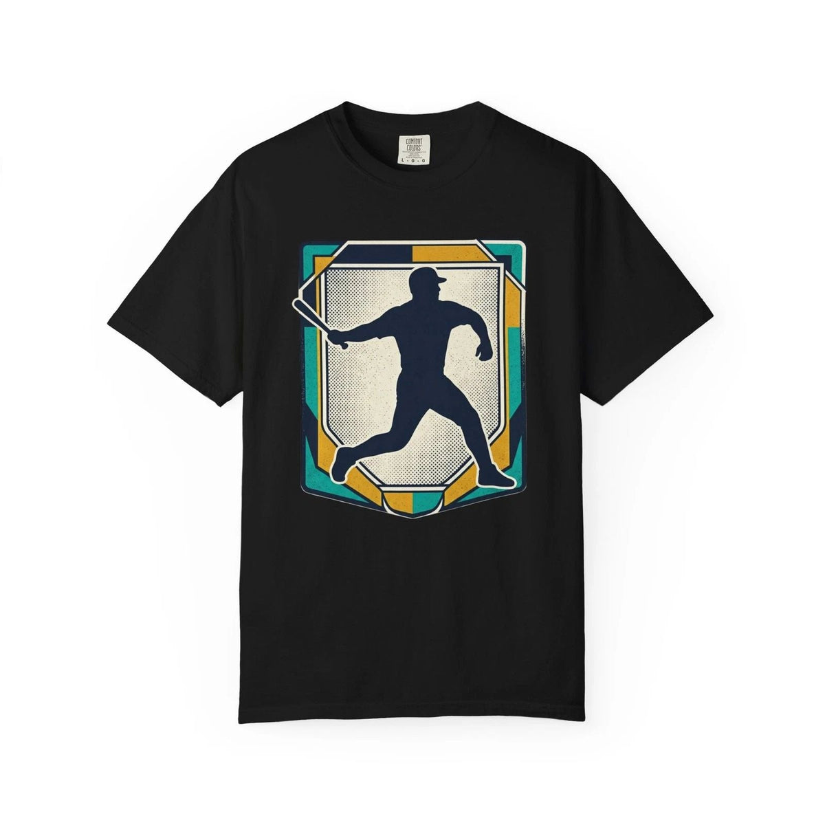 Baseball Batter Shield | Retro Player Silhouette Unisex