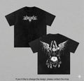 Vintage Y2K Gothic Angel Oversized Dark Aesthetic Graphic Tee Men Unisex