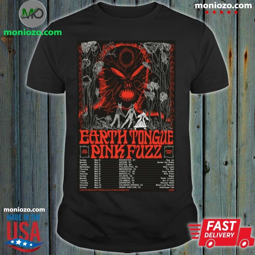 Earth Tongue USA Tour 2026 Poster Shirt Unisex