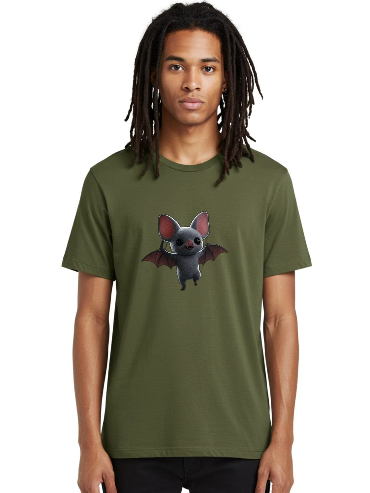 Flying-Bat-9 Mens Graphic Tee, 100% Cotton, Casual Summer Wear Unisex