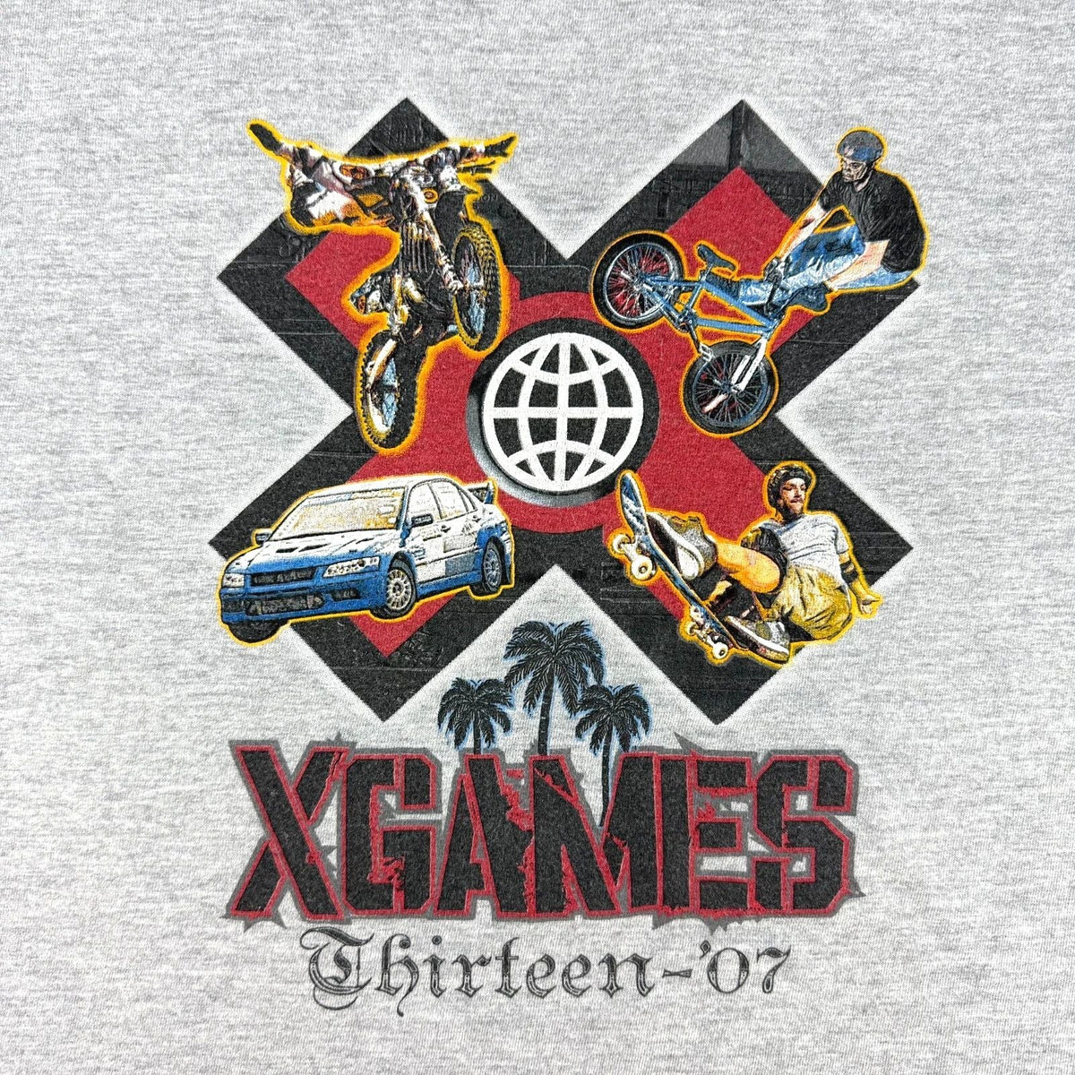 Vintage X Games T Shirt Thirteen Los Angeles California 2007 Adult Mens Size XL Unisex