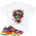 Shirt To Match New Balance 9060 Prism Purple Unisex Tee Sneaker Psychedelic Tee Unisex