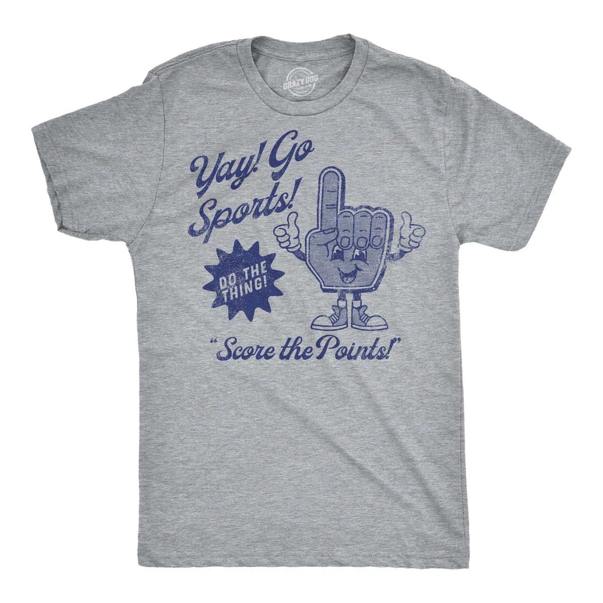 Mens Funny T Shirts Yay Go Sports Sarcastic Fan Graphic Sports Tee for Men Unisex