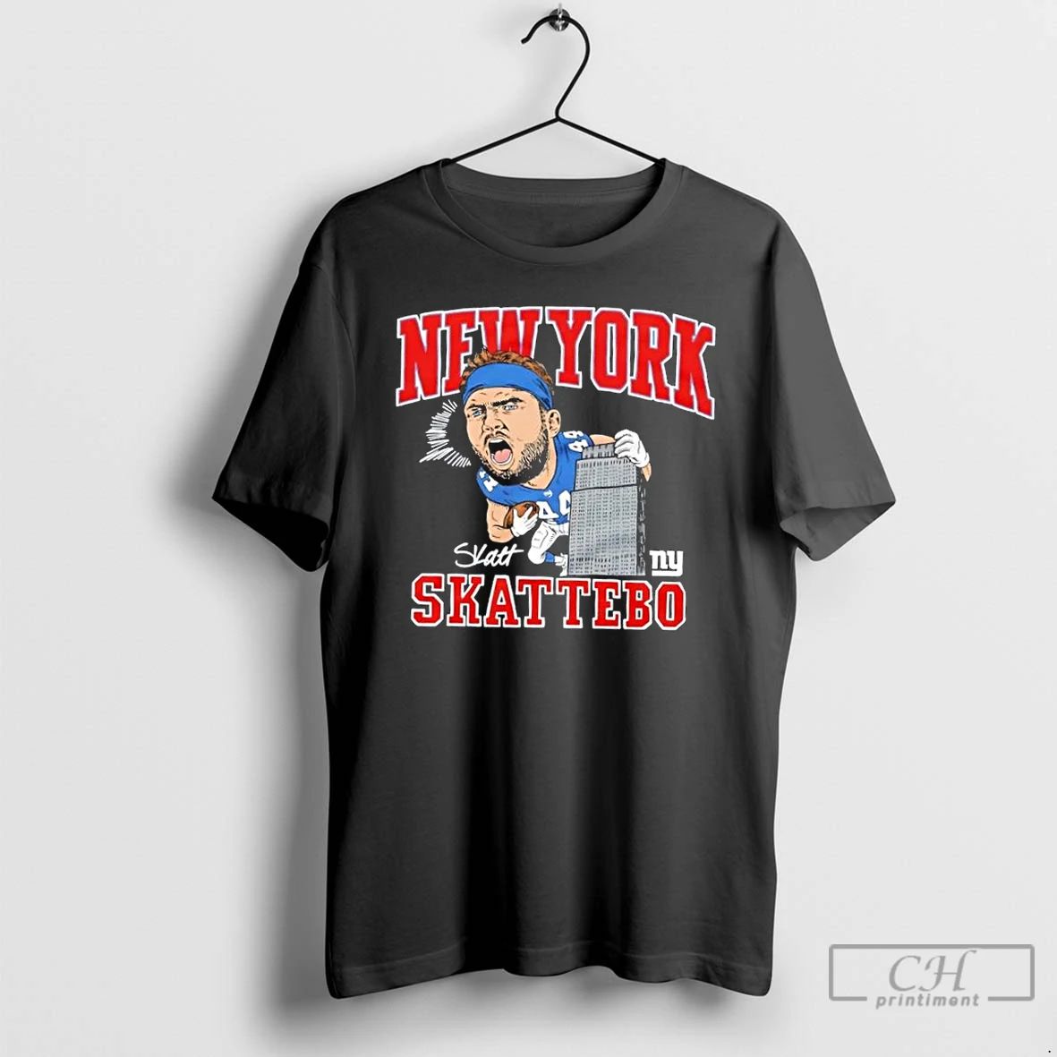 Classic New York Giants Cam Skattebo Signature Caricature T Shirts Unisex
