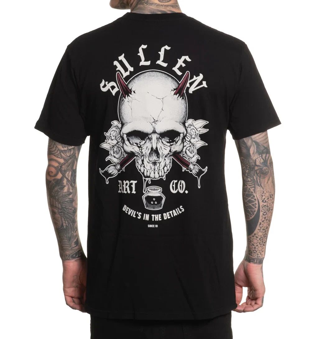 Sullen Art Collective True Artist Pin Up Tattoo Men's Premium Tee ART DEVILS Unisex