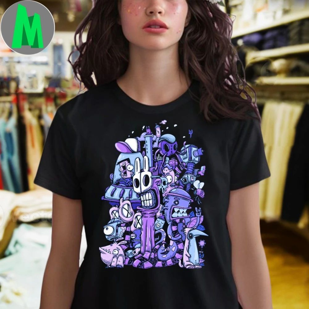 Purple Chaos Surrealist Creative Chaos Shirt Unisex