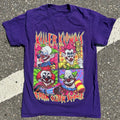 FRIGHT RAGS x KILLER KLOWNS FROM OUTER SPACE Tee Small Purple 80s Horror Retro Unisex