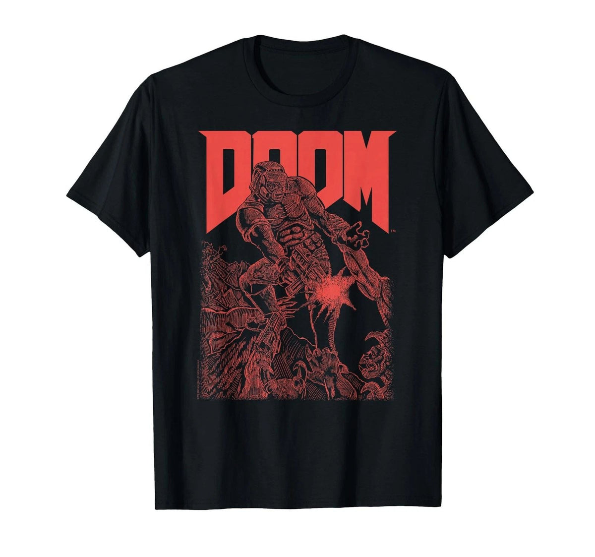 Red Sketched Cover Art Video Game Unisex